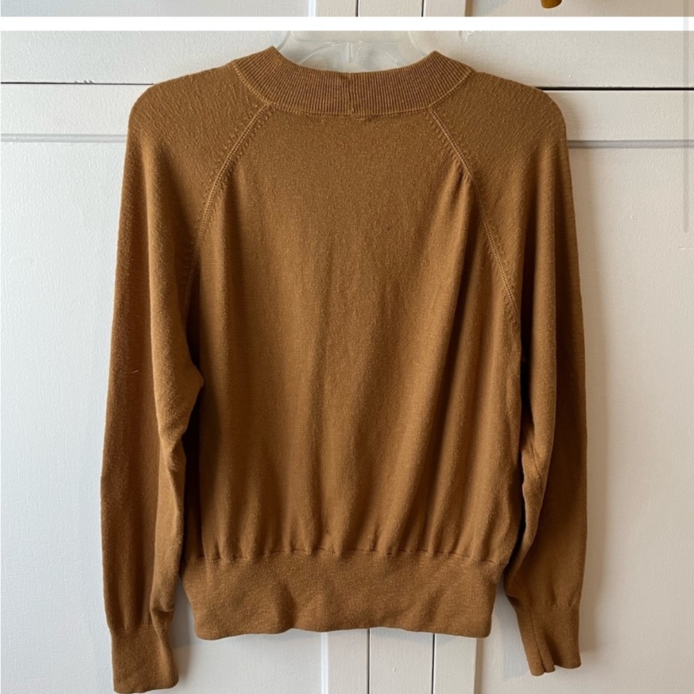 Madewell Camel Brown Mockneck Pullover Sweater - Picture 2 of 6